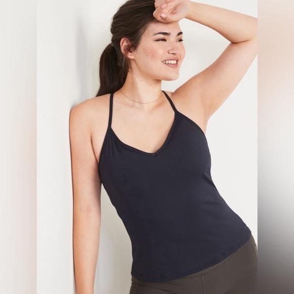 NWT! In the Navy PowerSoft Strappy Shelf-Bra Tank Top - Multiple 🤎 - Picture 3 of 8